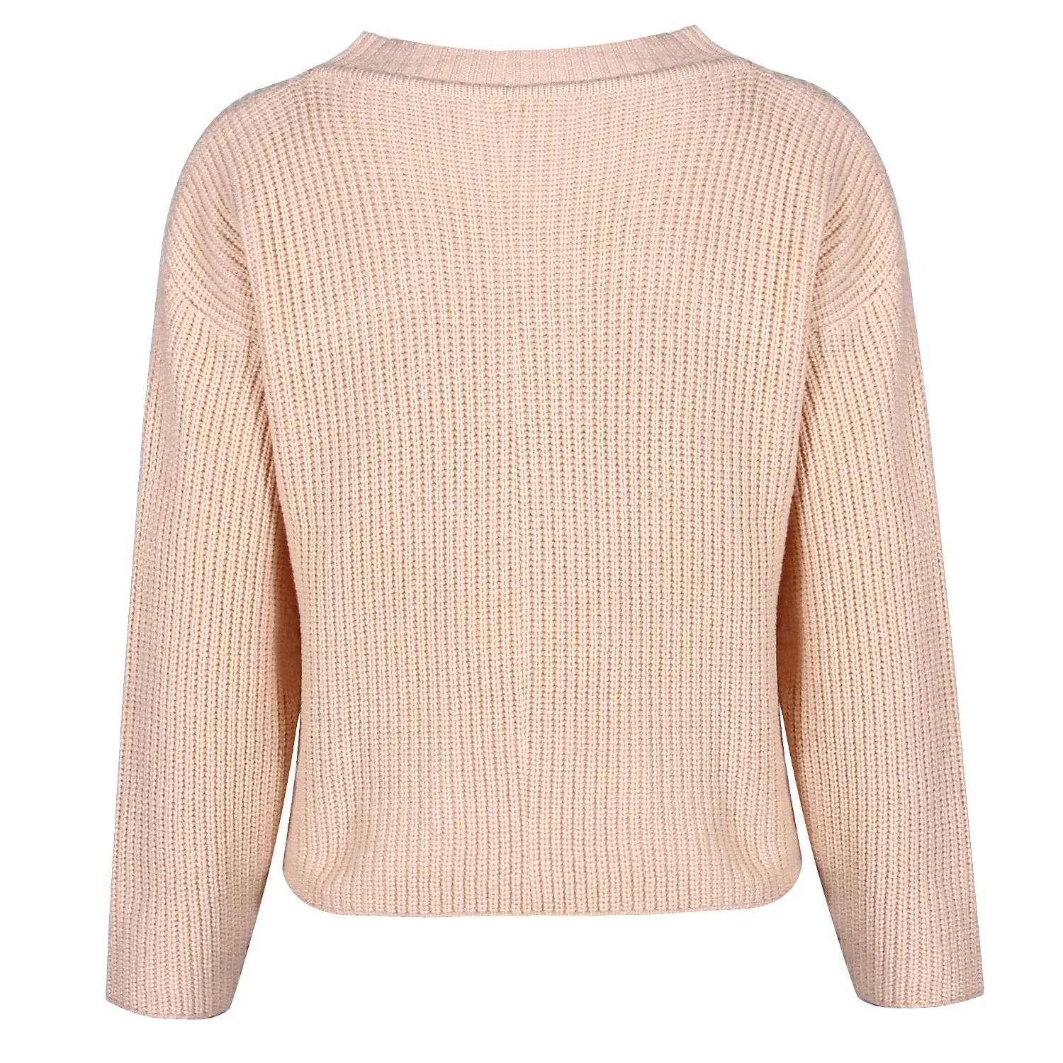 Casual Office Style Bowknot Knitting Sweater
