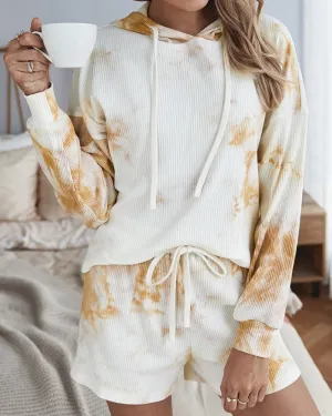 Casual Tie Dye Casual Loungewear Long Sleeve Two-piece