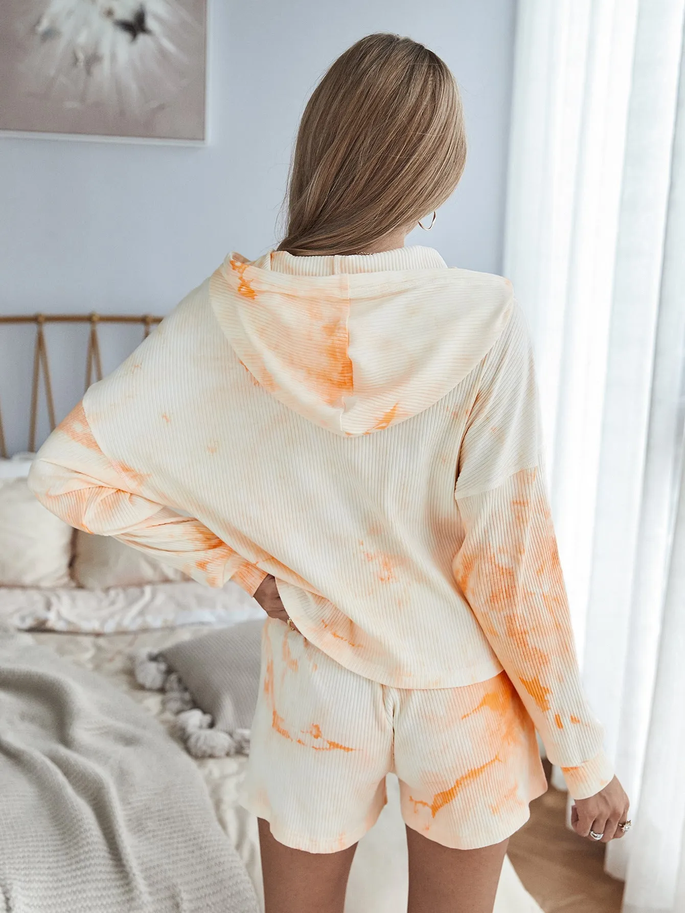Casual Tie Dye Casual Loungewear Long Sleeve Two-piece