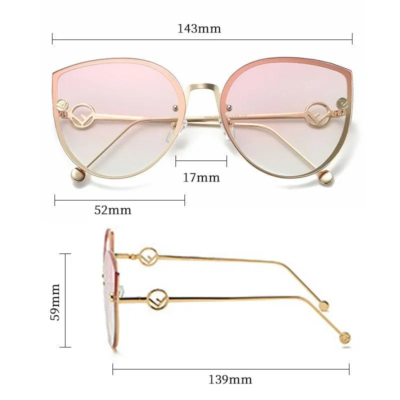 Cat Eye Sunglasses Driver Goggles Fashion Women's Ocean Glasses