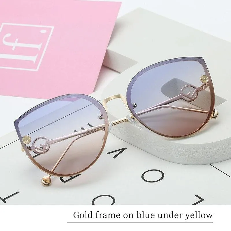 Cat Eye Sunglasses Driver Goggles Fashion Women's Ocean Glasses
