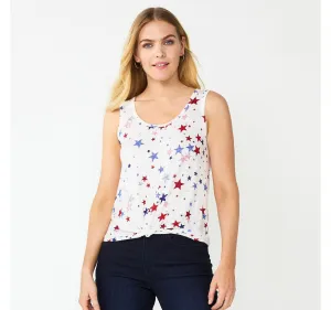 Celebrate Together Women's Knot Front Tank WB22K005RP16 White S