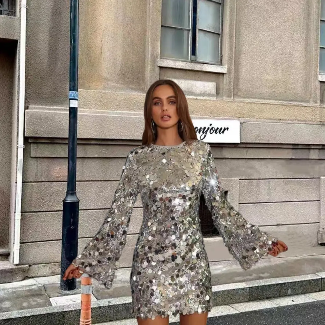 Celestia Beaded Luxe Dress
