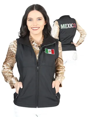 Chaleco Casual Bandera de Mexico Negro para Mujer 'El Señor de los Cielos' - ID: 44133