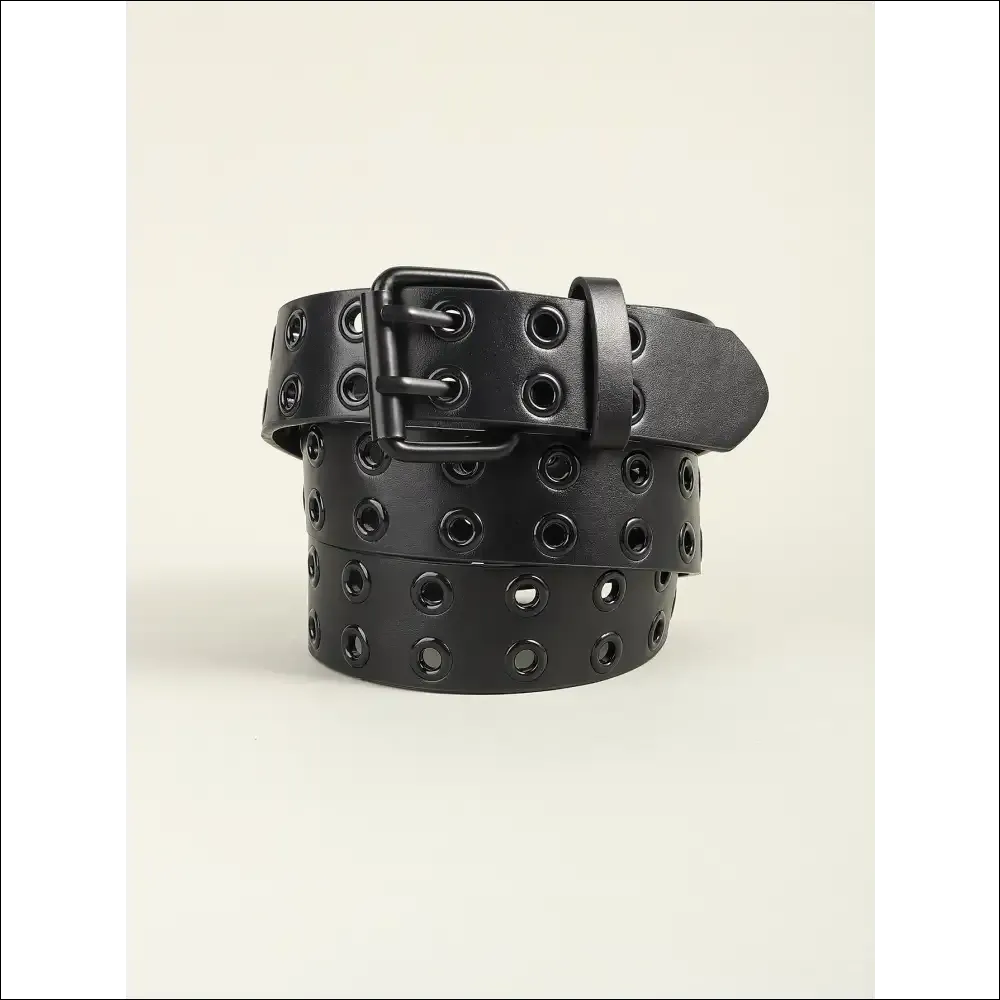 Chic Grommet PU Leather Belt for Trendsetting Women