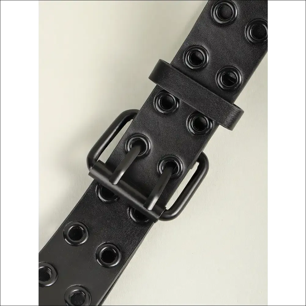 Chic Grommet PU Leather Belt for Trendsetting Women