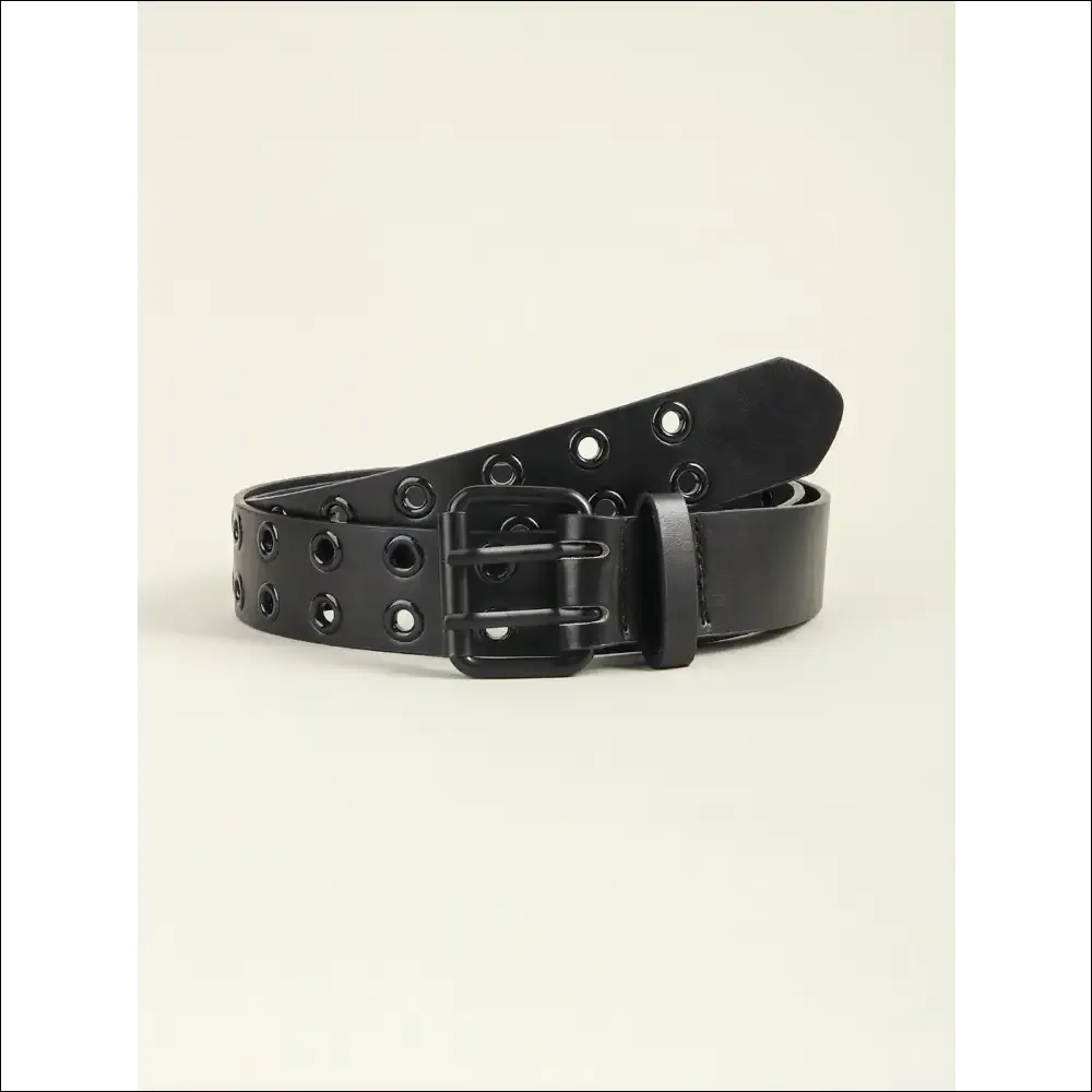 Chic Grommet PU Leather Belt for Trendsetting Women