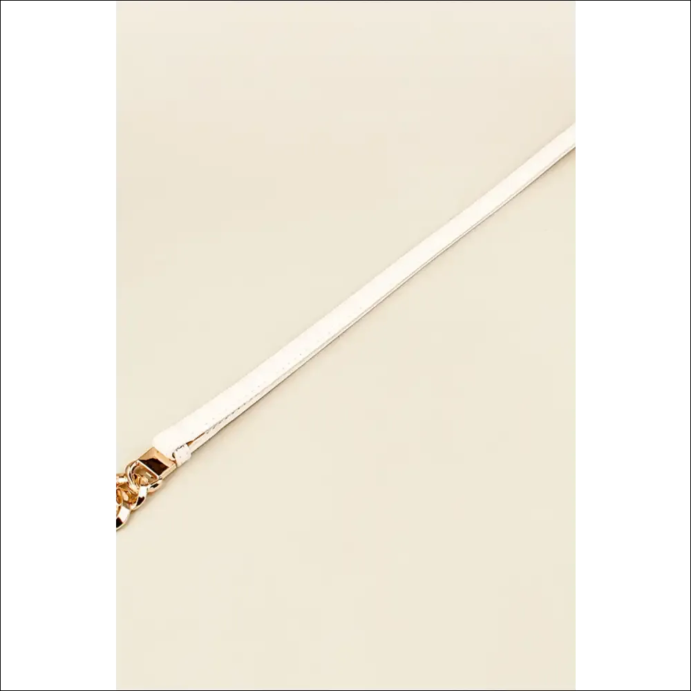 Chic PU Skinny Belt for Trendy Women