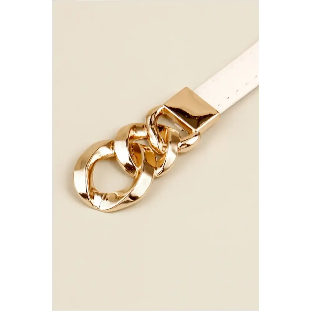 Chic PU Skinny Belt for Trendy Women