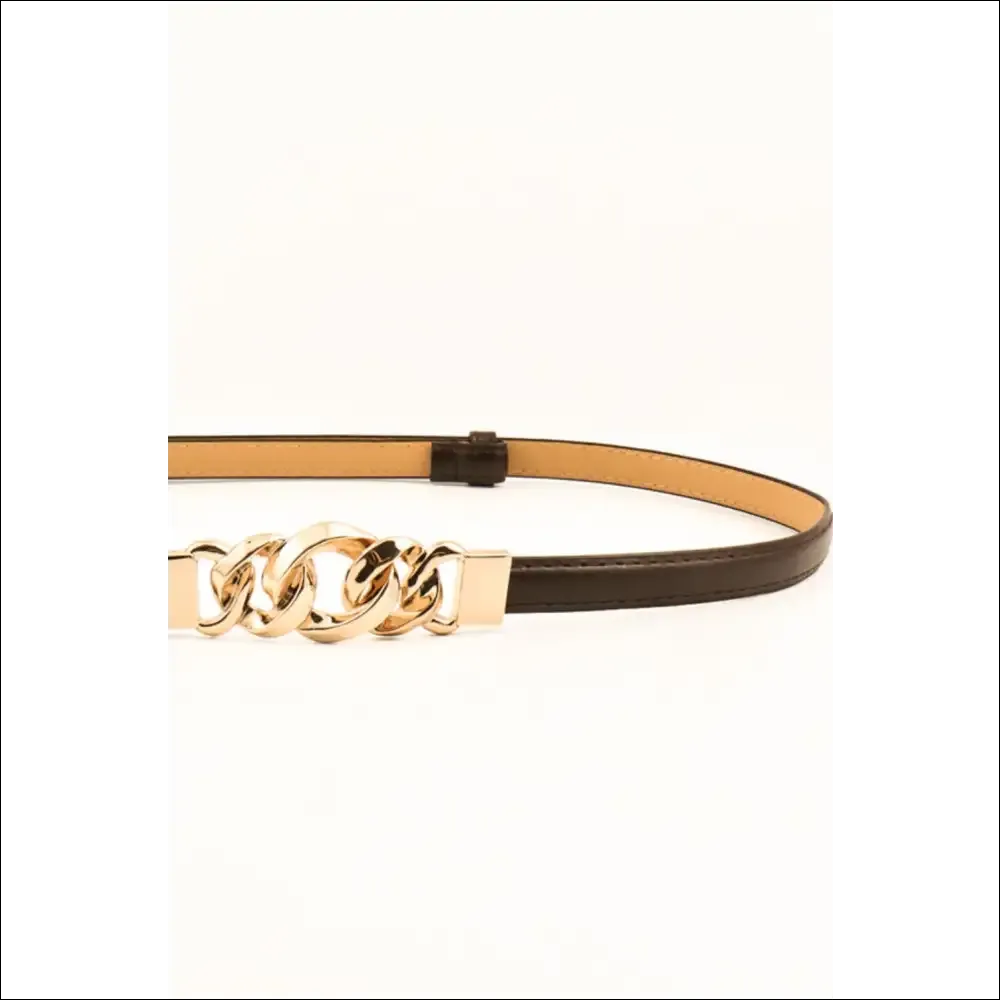 Chic PU Skinny Belt for Trendy Women