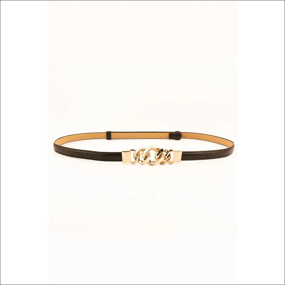 Chic PU Skinny Belt for Trendy Women