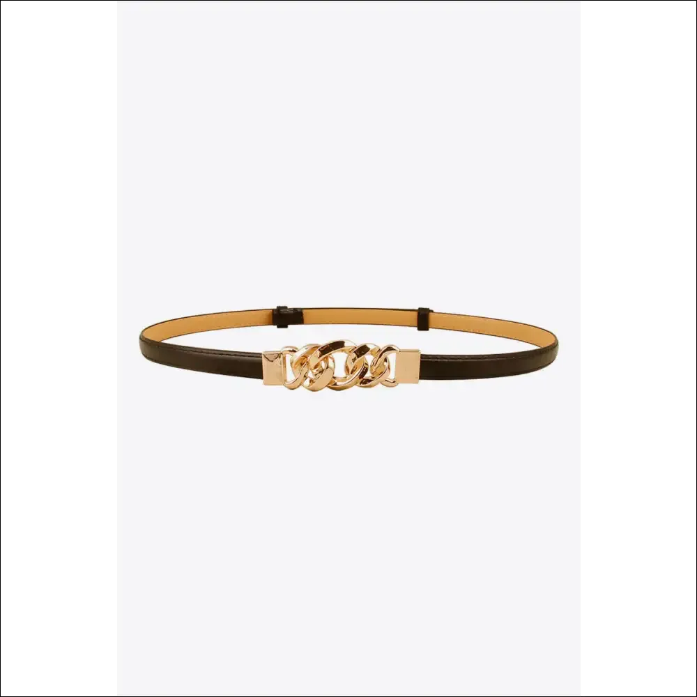 Chic PU Skinny Belt for Trendy Women