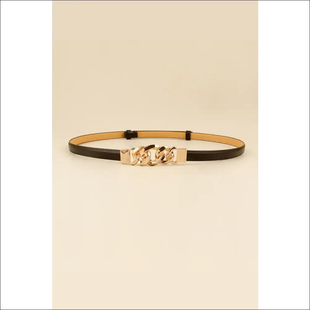 Chic PU Skinny Belt for Trendy Women