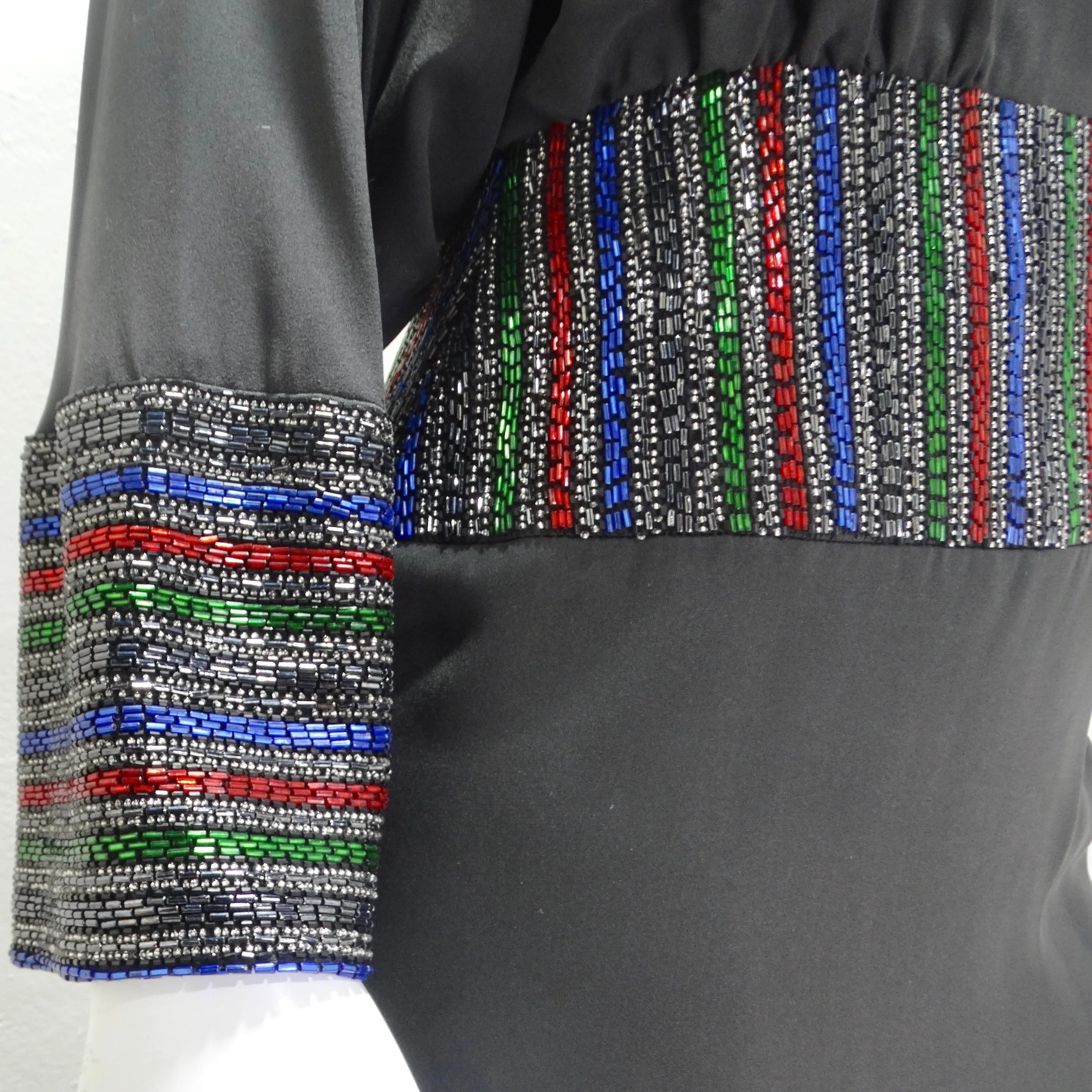Chloe By Karl Lagerfeld 1980s Embellished Midi Dress