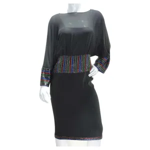 Chloe By Karl Lagerfeld 1980s Embellished Midi Dress