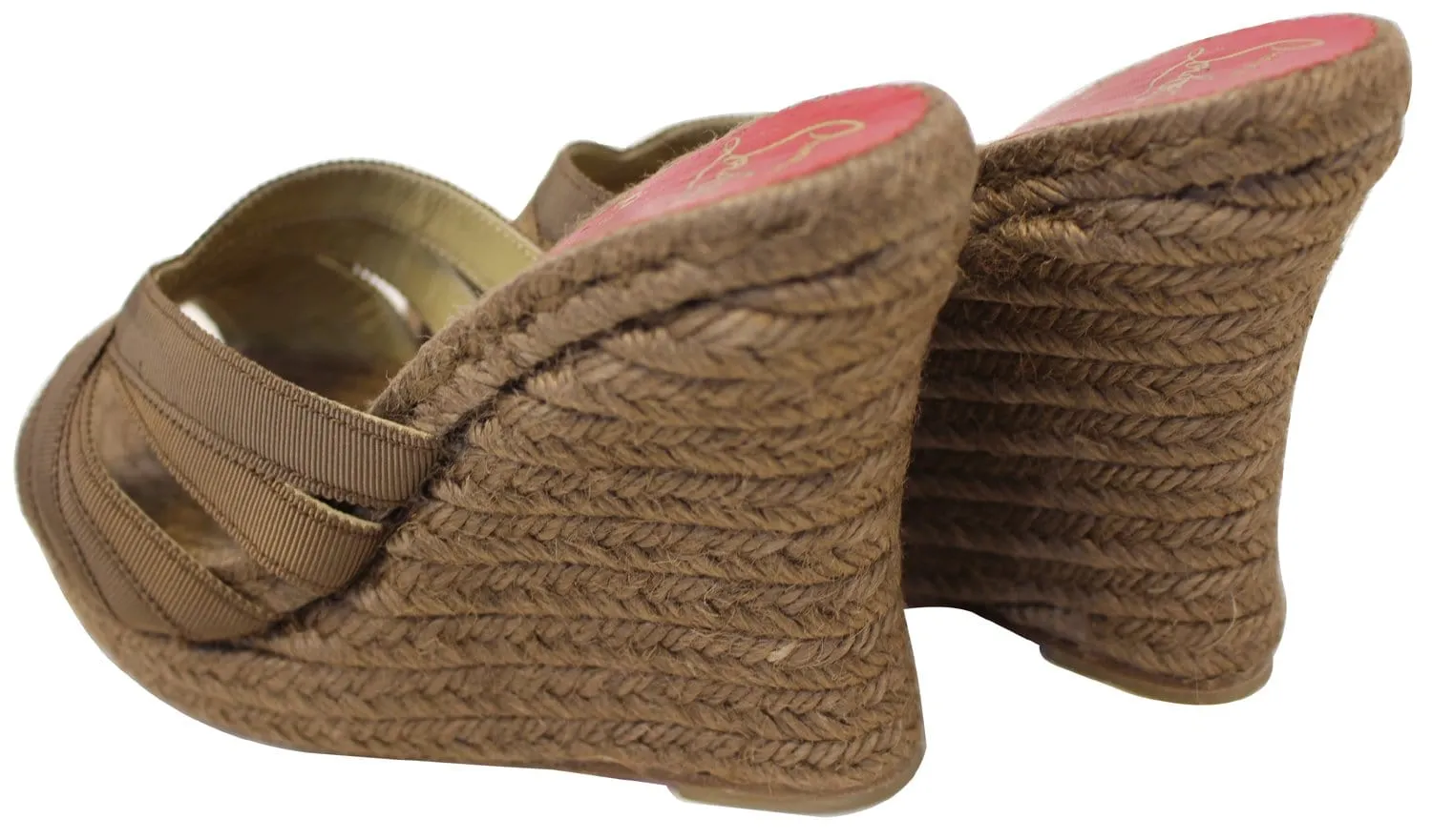 CHRISTIAN LOUBOUTIN Cataribbons Espadrille Wedges Size 36