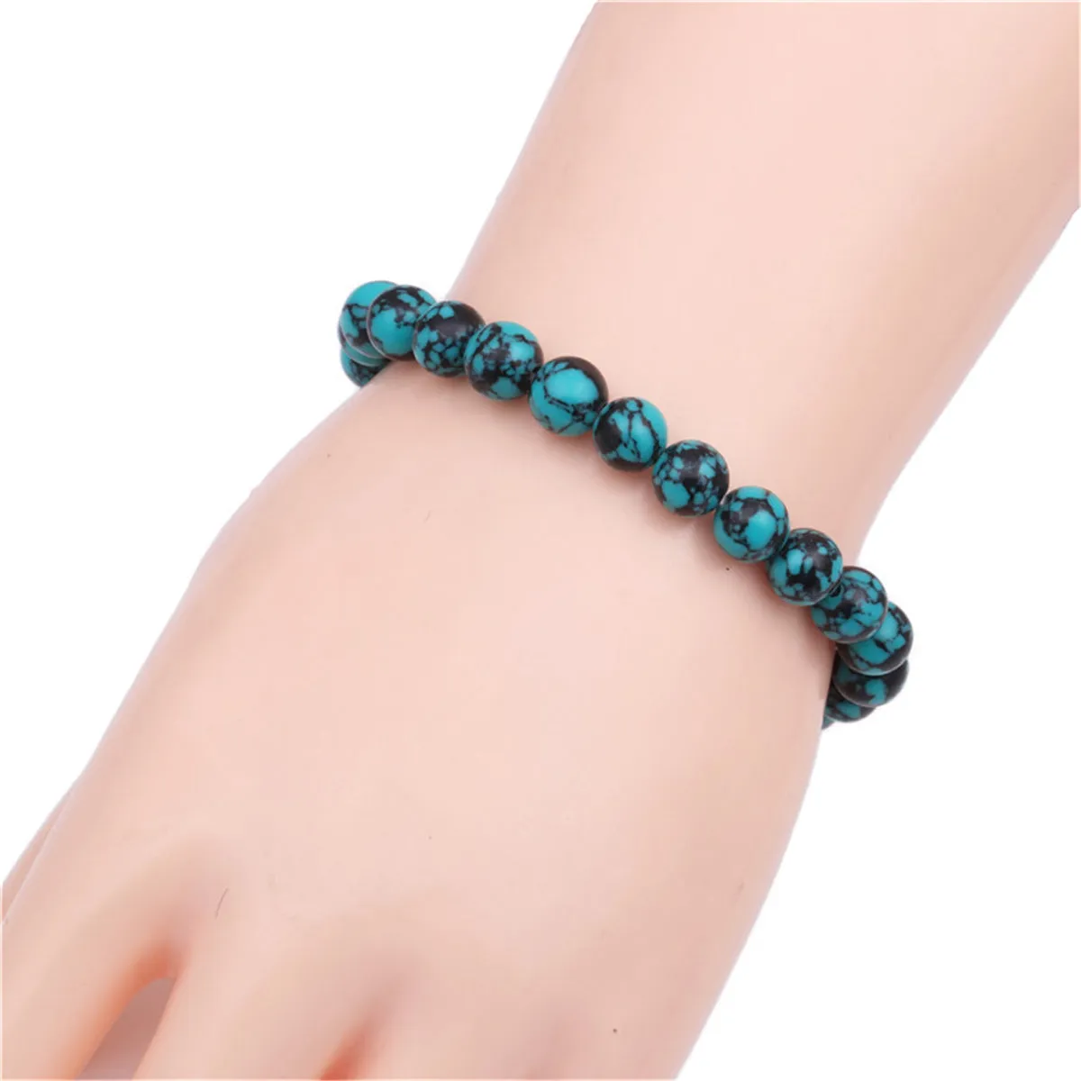 Chrysocolla Beaded Stretch Bracelet