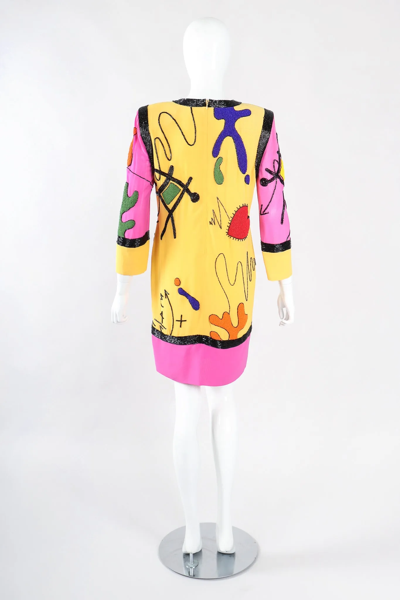 Classroom Doodle Colorblock Dress