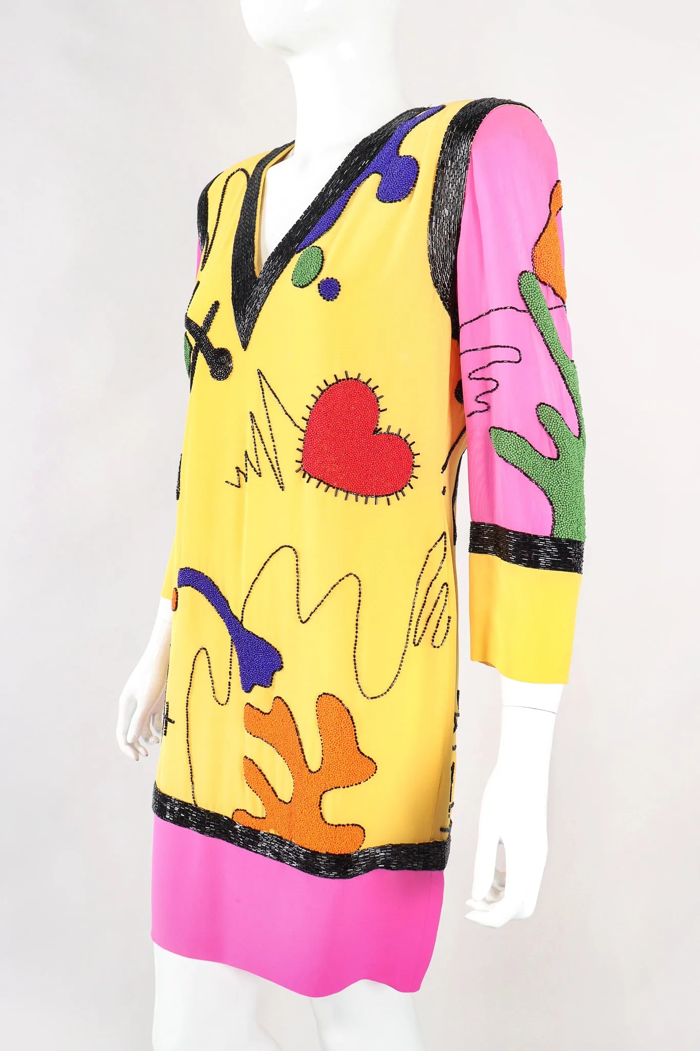 Classroom Doodle Colorblock Dress
