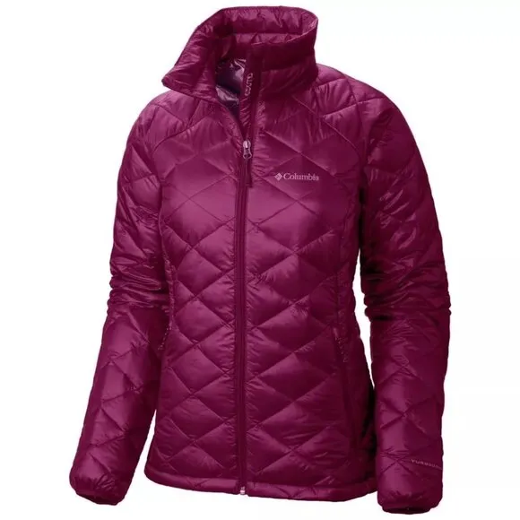 Columbia Women's Purple Trask Mountain 650 Turbodown Winter Puffer Jacket  Sz L