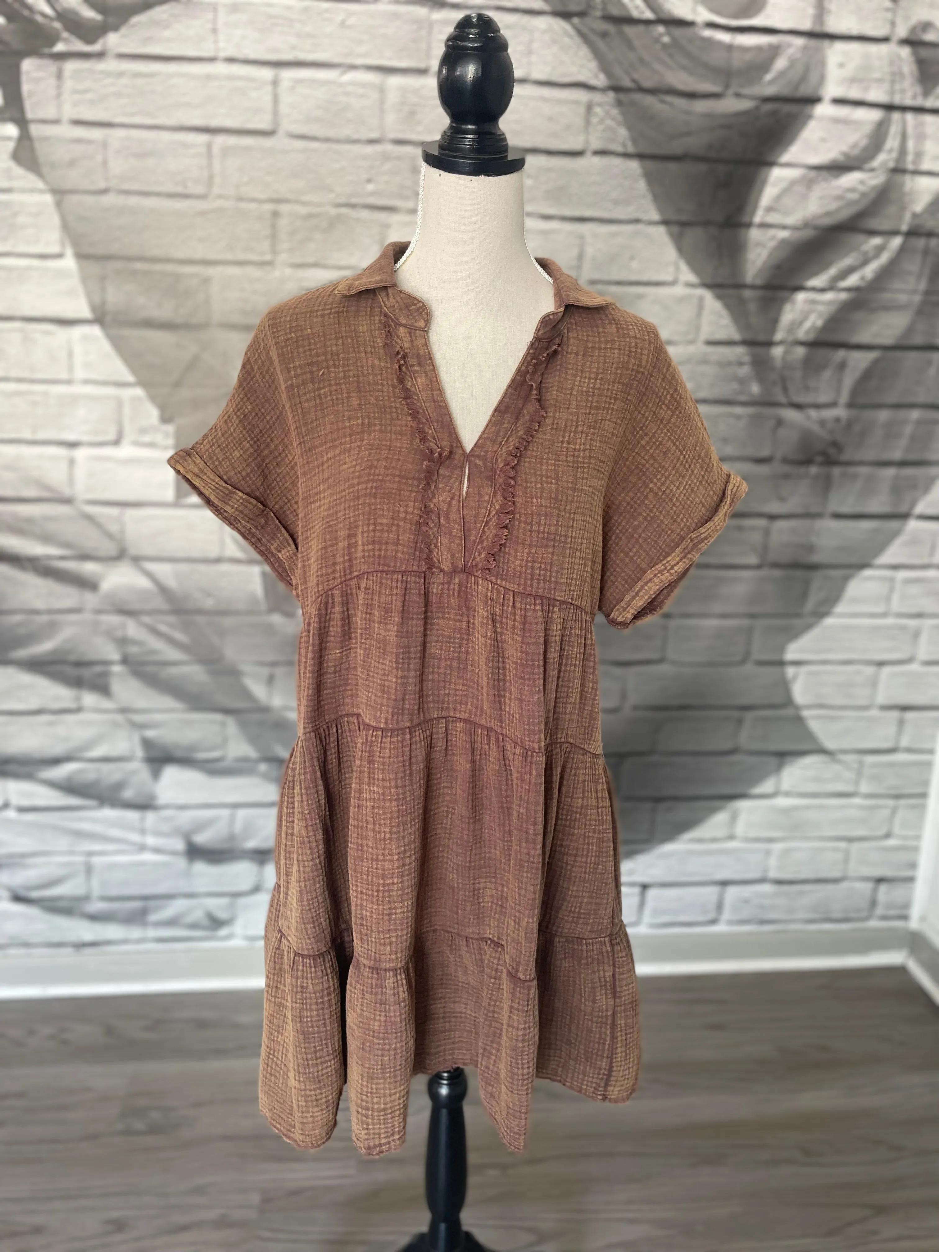 Connie Dress in Chocolate
