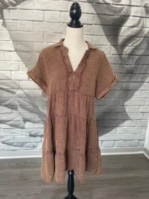 Connie Dress in Chocolate