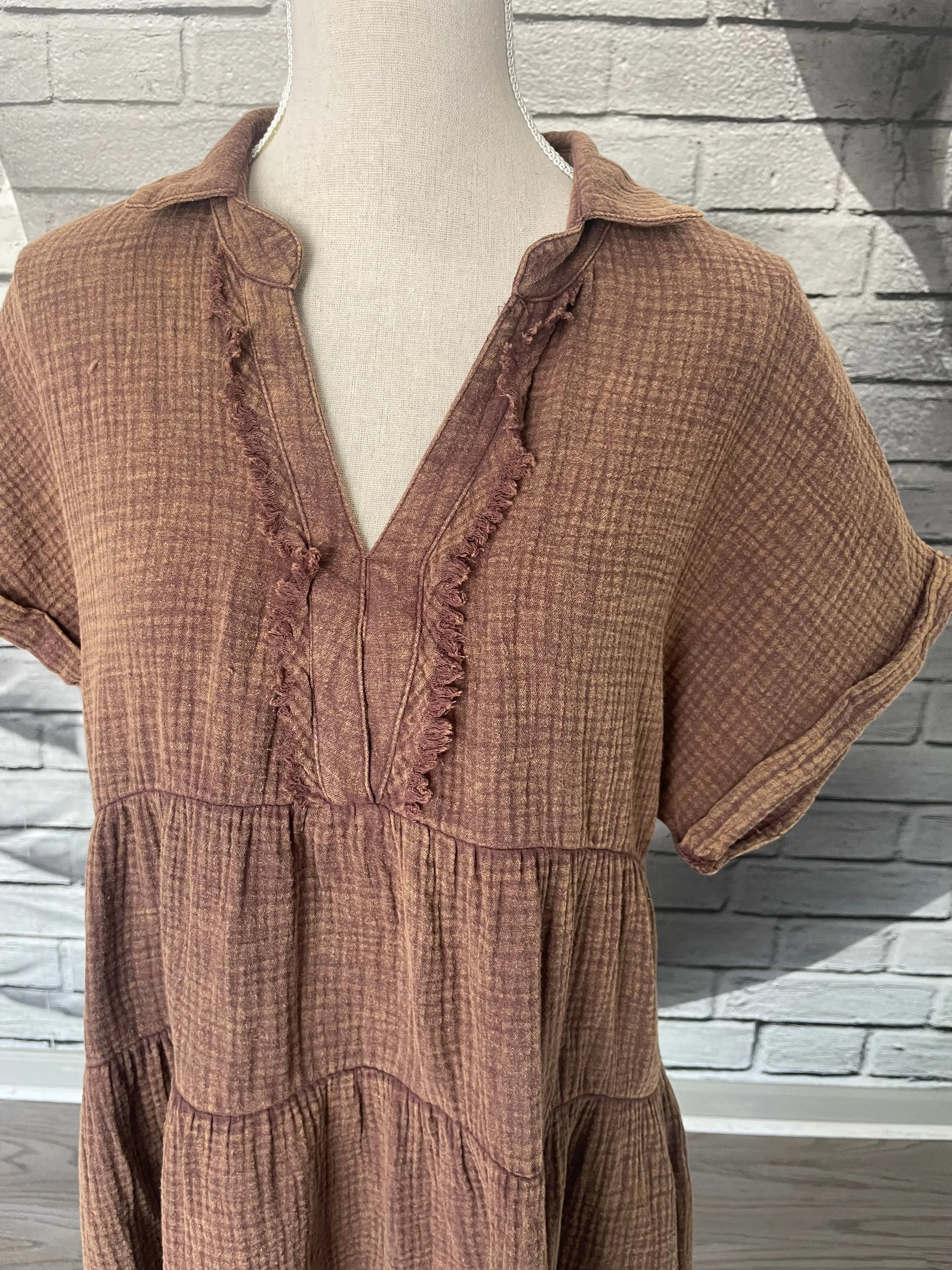 Connie Dress in Chocolate