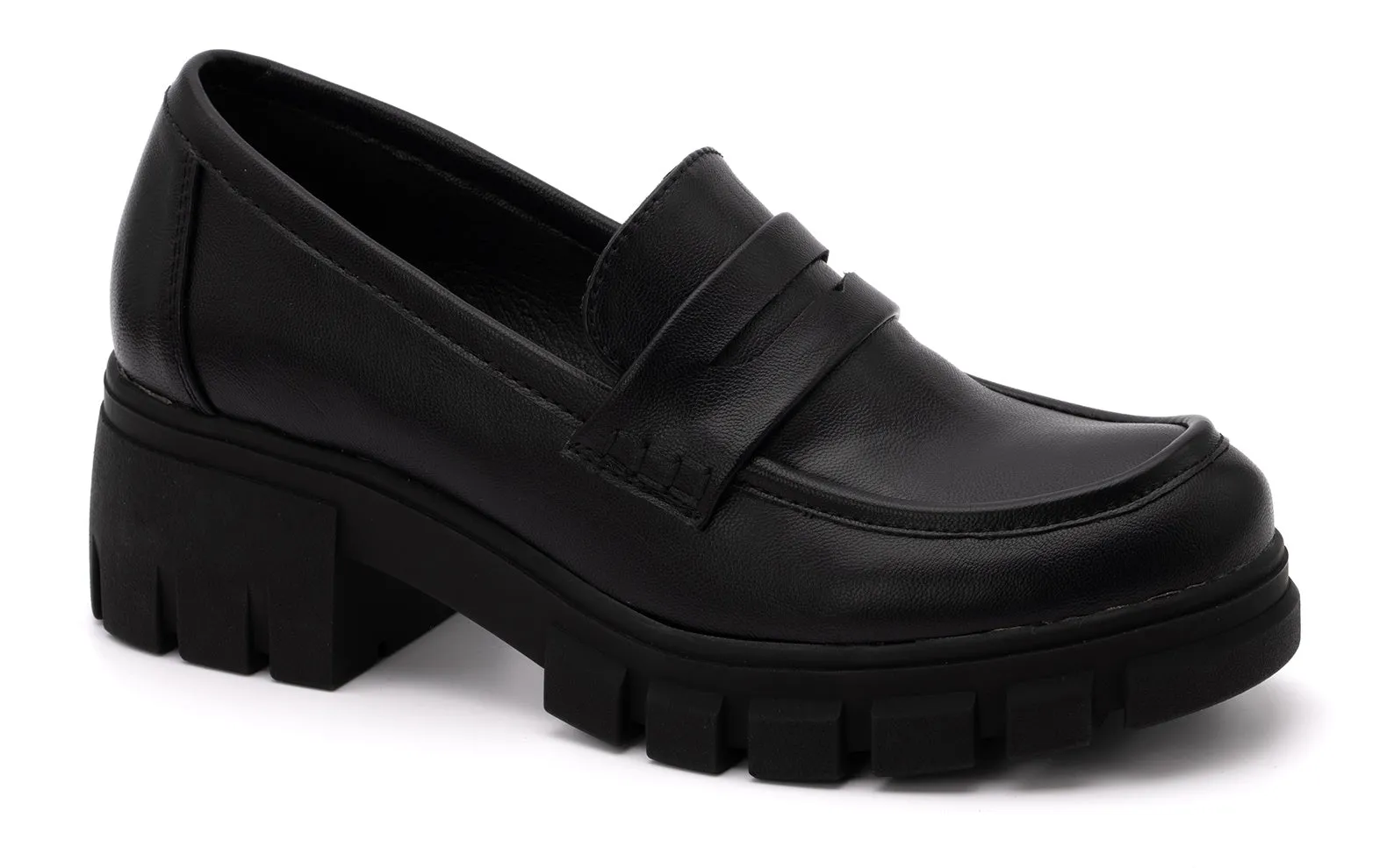 Corkys Keeper Slip On Penny Loafers w Platform Rubber Soles