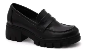 Corkys Keeper Slip On Penny Loafers w Platform Rubber Soles