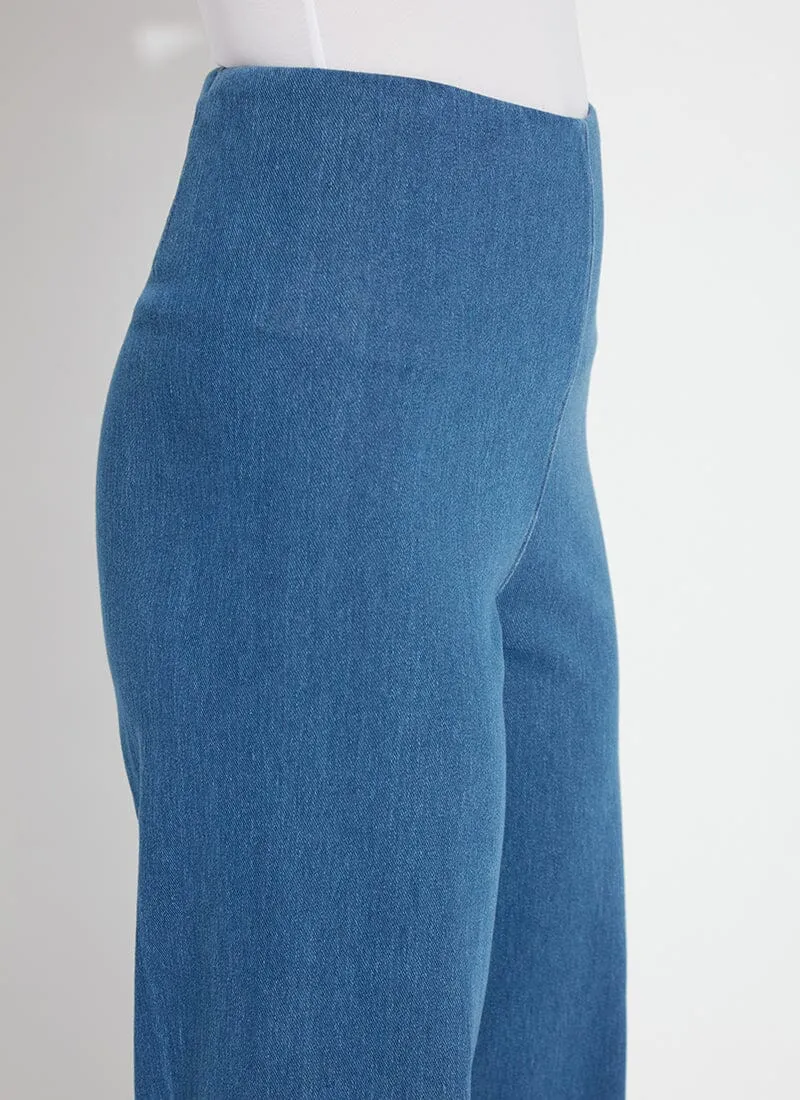 Cropped Embroidered Eyelet Wide Leg (26" Inseam)