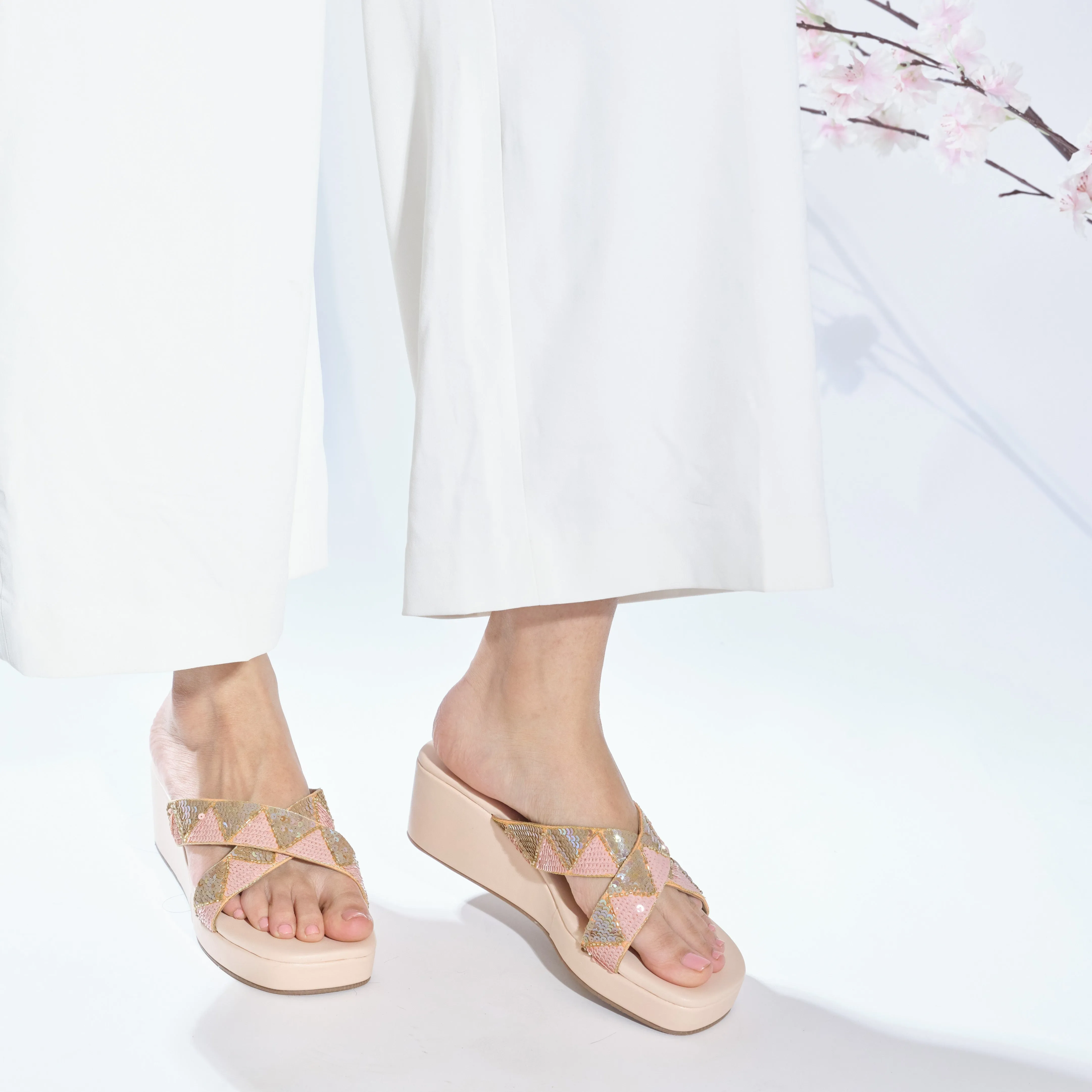 Cross Sparkler Wedges
