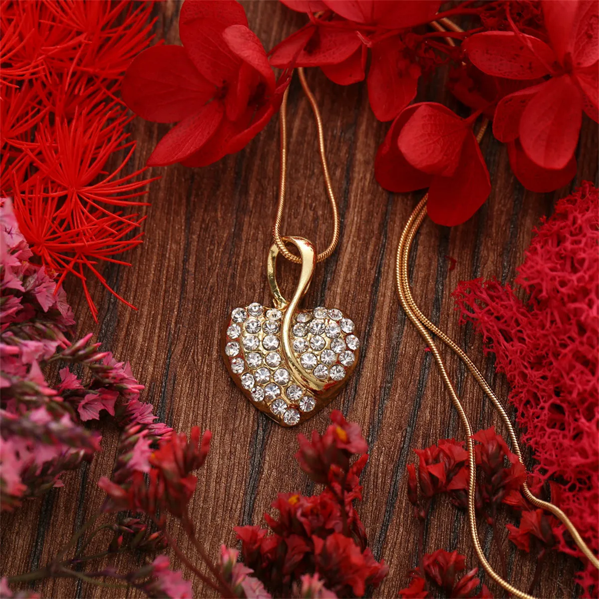 Cubic Zirconia & 18K Gold-Plated Heart Leverback Earrings Set