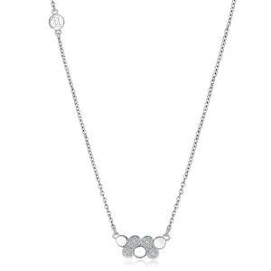 Cubic Zirconia & Sterling Silver Geometric Beehive Pendant Necklace