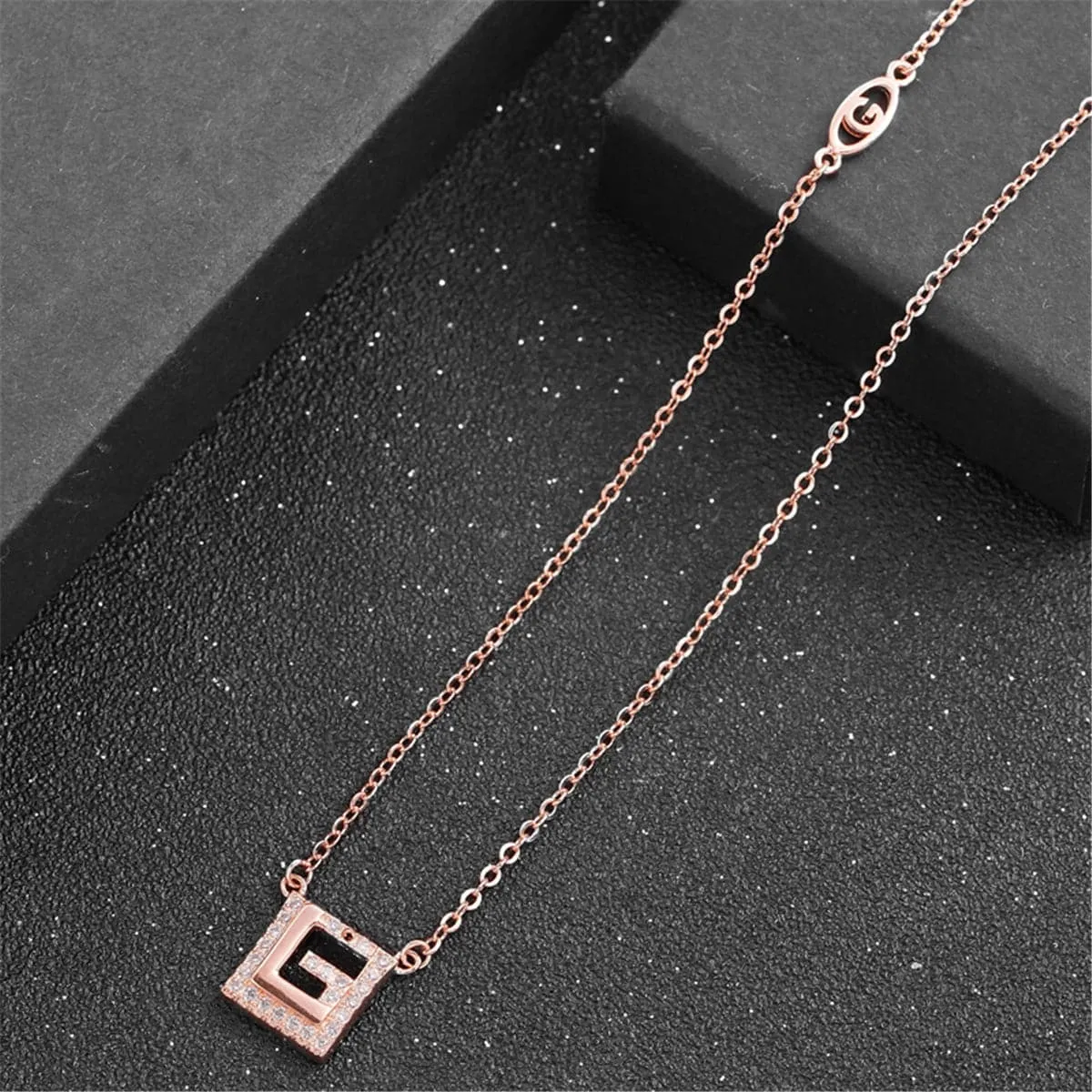 Cubic Zirconia & Sterling Silver Maze Pendant Necklace