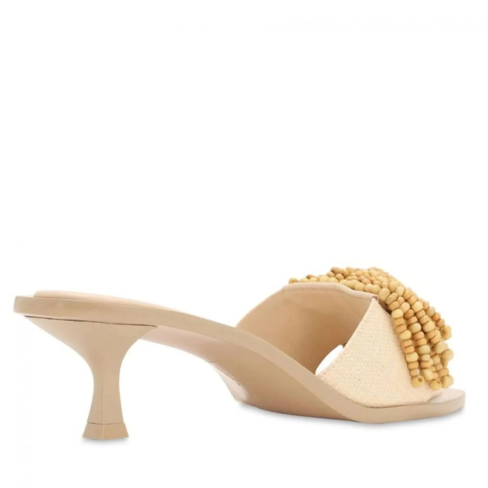 Cult Gaia Women's Raffia Beaded Fringe Uma Heels
