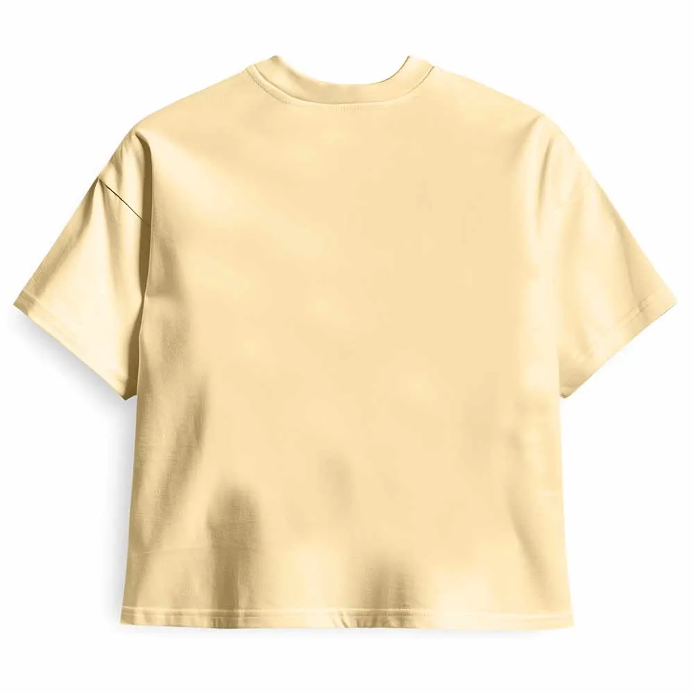 Dalix Smile Face Boxy Tee