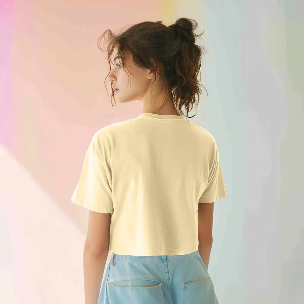 Dalix Smile Face Boxy Tee