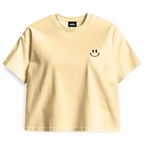 Dalix Smile Face Boxy Tee