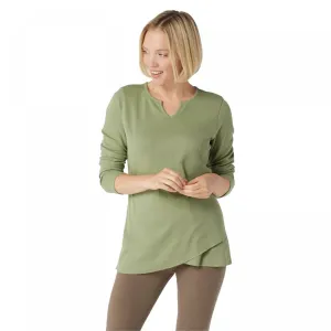 Denim & Co. Women's Active Waffle Knit Long-Sleeve Top
