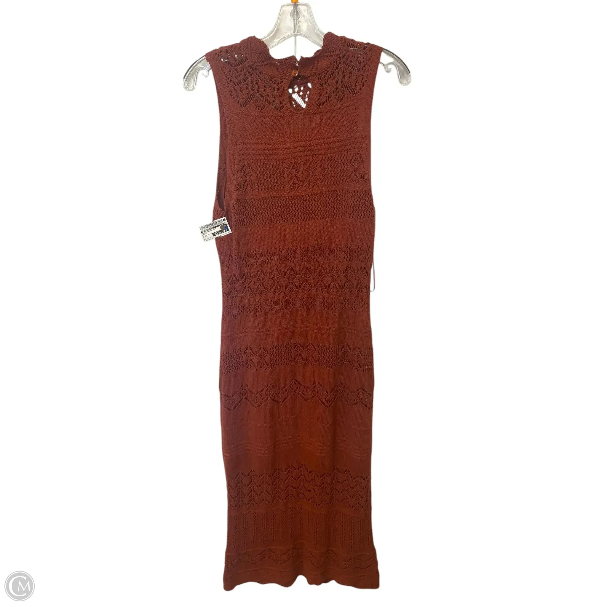 Dress Casual Maxi By Anthropologie In Brown, Size: L