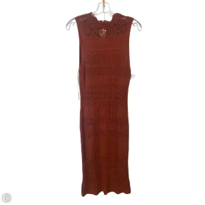 Dress Casual Maxi By Anthropologie In Brown, Size: L