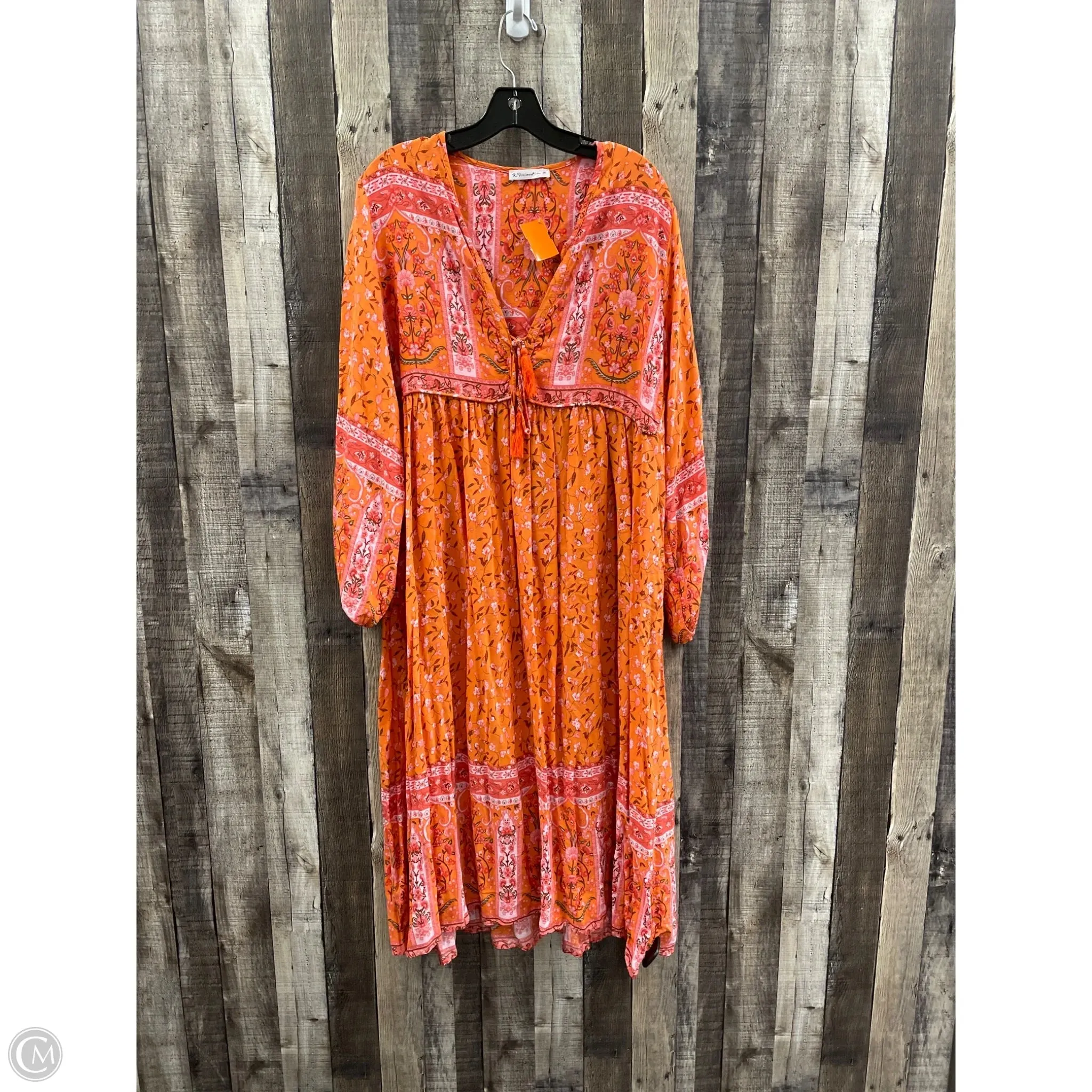 Dress Casual Maxi By Cme In Orange, Size: 2x