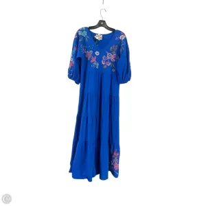 Dress Casual Maxi By Johnny Was In Blue, Size: Xs
