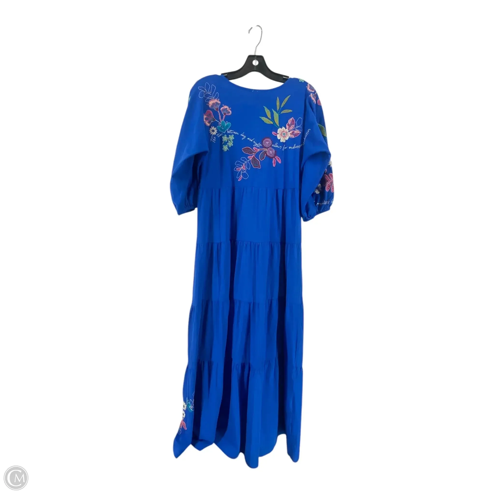 Dress Casual Maxi By Johnny Was In Blue, Size: Xs