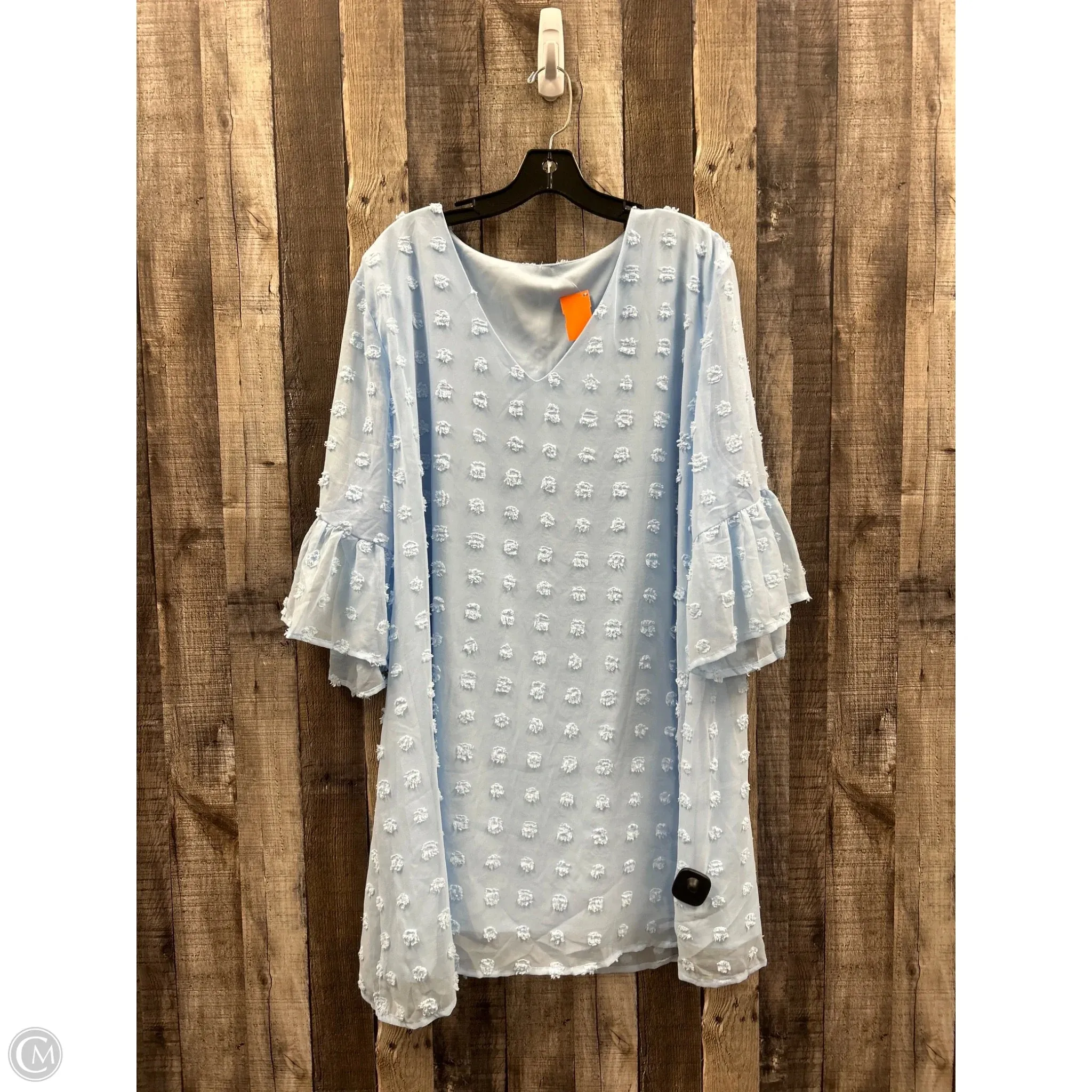 Dress Casual Midi By Cme In Blue, Size: 3x