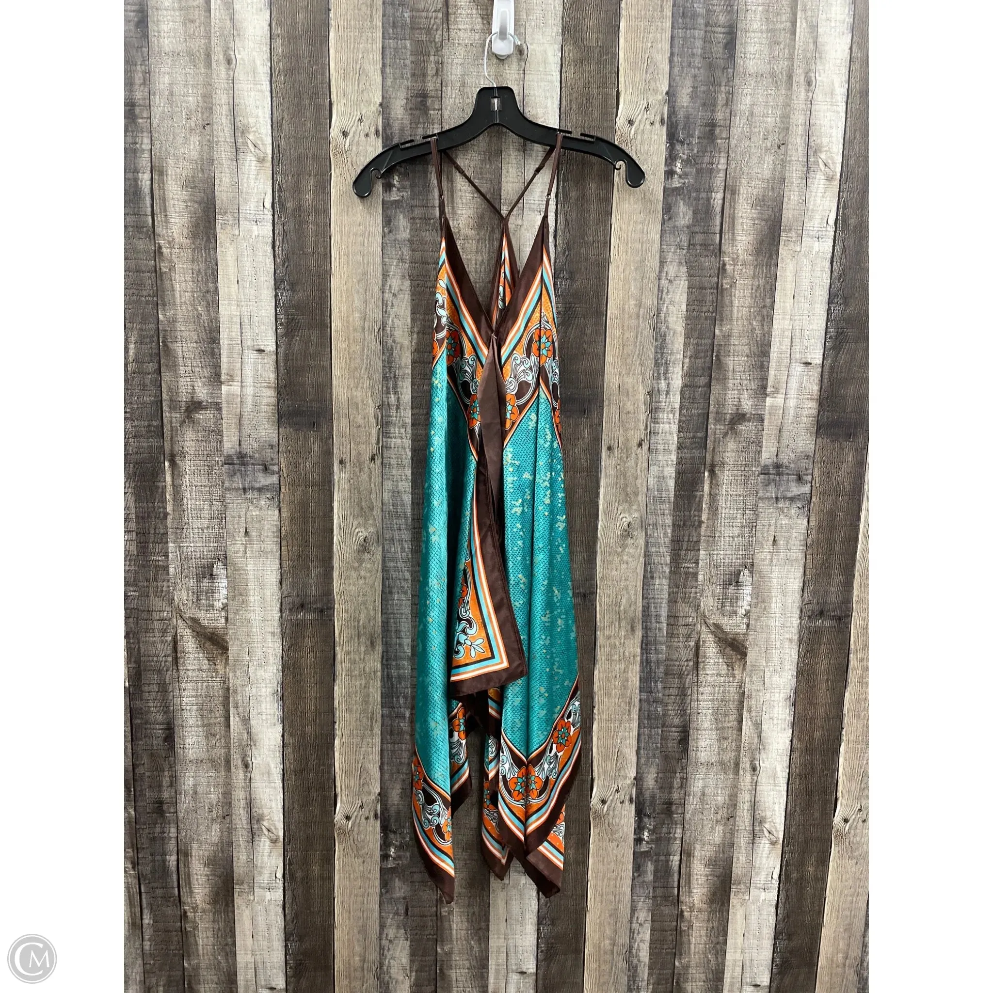 Dress Casual Midi By Cmf In Multi-colored, Size: S