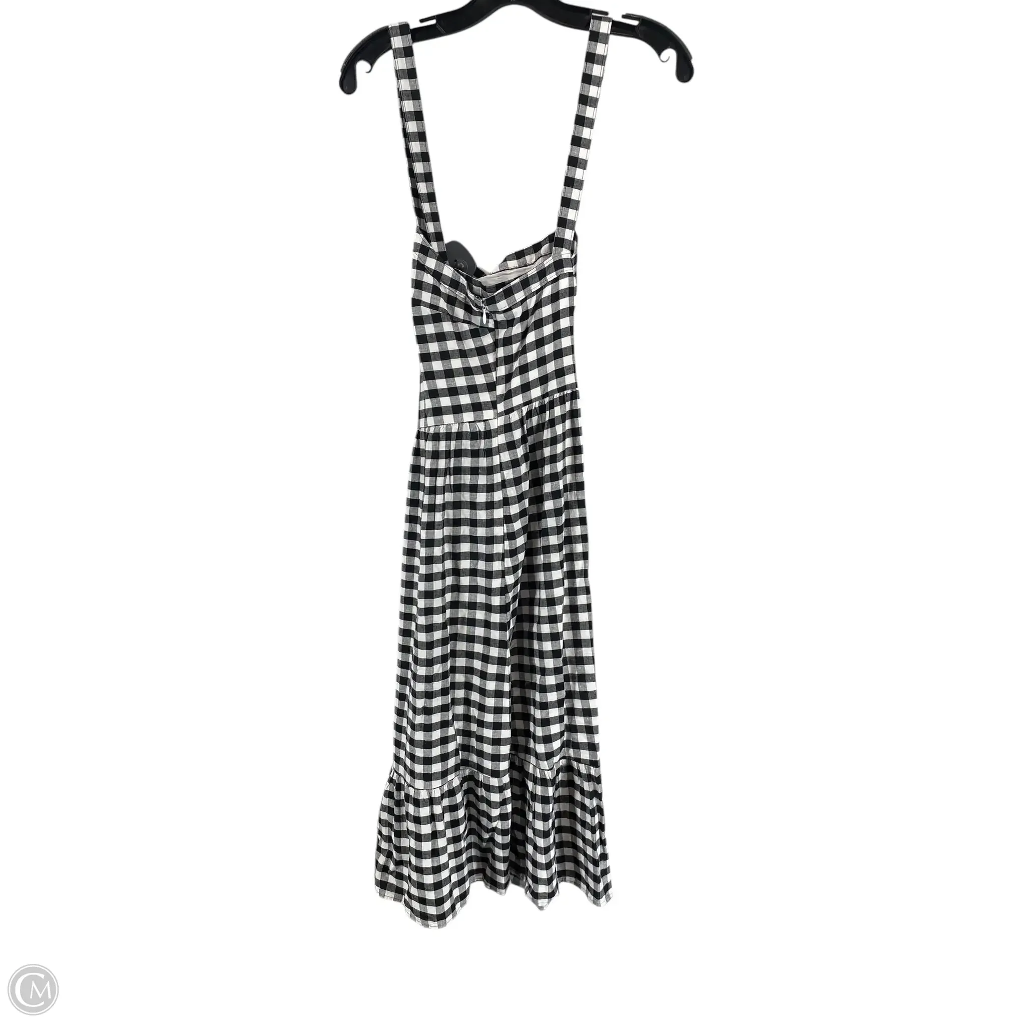 Dress Casual Midi By Loft In Black & White, Size: 10