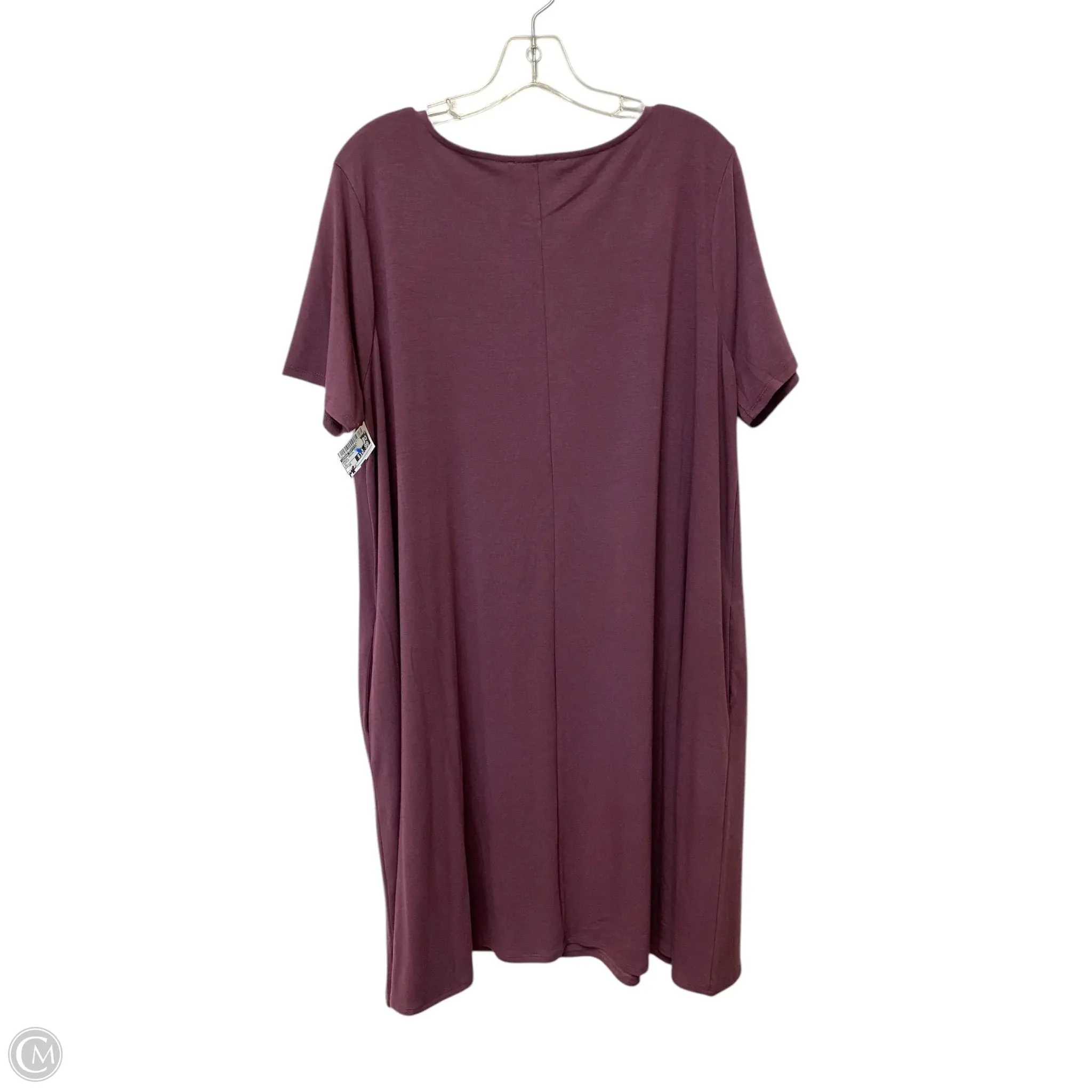 Dress Casual Midi By Zenana Outfitters In Purple, Size: 3x