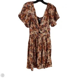 Dress Casual Short By Angie In Brown, Size: L