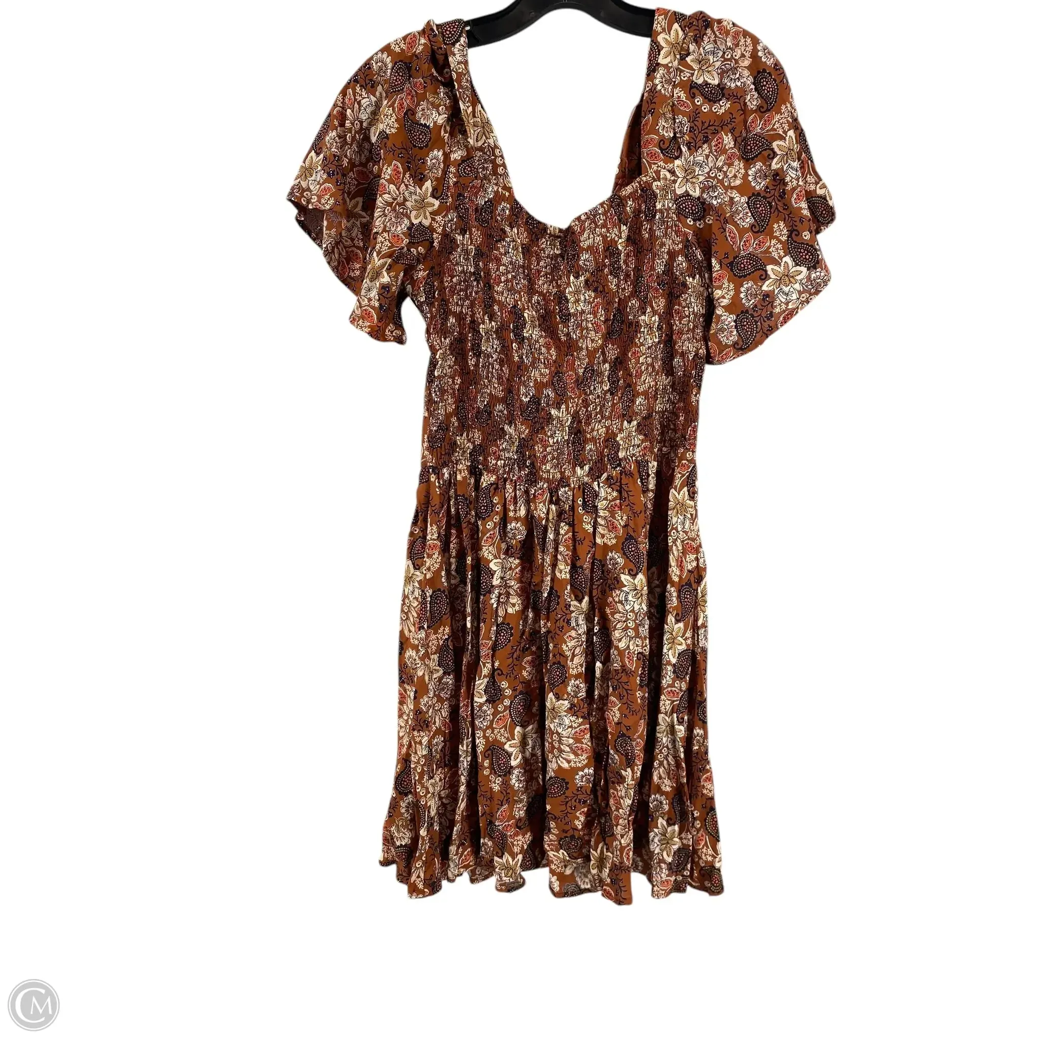 Dress Casual Short By Angie In Brown, Size: L